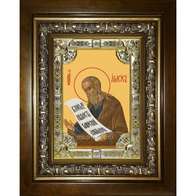 Икона освященная "Амос пророк", в киоте 24x30 см фото