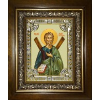 Икона освященная "Андрей Первозванный, апостол", в киоте 24x30 см фото