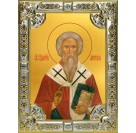 Икона освященная "Антипа Пергамский, епископ, священномученик", 18x24 см со стразами
