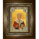 Икона освященная "Антипа Пергамский, епископ, священномученик", в киоте 24x30 см