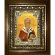 Икона освященная "Антипа Пергамский, епископ, священномученик", в киоте 24x30 см фото