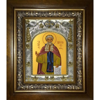 Икона освященная "Арсений Великий преподобный", в киоте 20x24 см фото