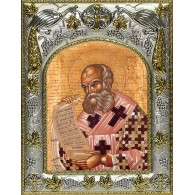 Икона освященная "Афанасий Великий Александрийский, святитель", 14x18 см фото