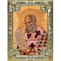 Икона освященная "Афанасий Великий Александрийский, святитель", 18x24 см со стразами фото