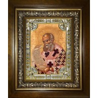 Икона освященная "Афанасий Великий Александрийский, святитель", в киоте 24x30 см фото