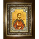 Икона освященная "Бидзина мученик, князь Ксанский", в киоте 24x30 см