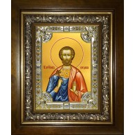 Икона освященная "Богдан (Феодот) Адрианопольский мученик", в киоте 24x30 см фото