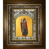 Икона освященная "Василий Великий святитель", в киоте 20x24 см фото