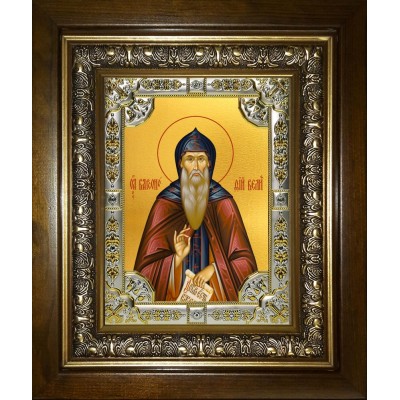 Икона освященная "Варсонофий великий", в киоте 24x30 см фото