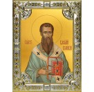 Икона освященная "Василий Великий святитель", 18x24 см, со стразами