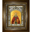 Икона освященная "Венедикт Нурсийский преподобный", в киоте 20x24 см