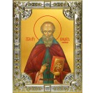 Икона освященная "Венедикт Нурсийский преподобный", 18x24 см, со стразами