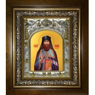 Икона освященная "Вениамин Петроградский Гдовский митрополит,священномученик", в киоте 20x24 см фото