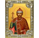 Икона освященная "Владимир равноапостольный, Великий князь", 18x24 см, со стразами