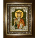 Икона освященная "Владимир равноапостольный Великий князь", в киоте 24x30 см