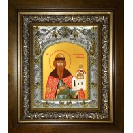 Икона освященная "Всеволод Псковский во святом крещении Гавриил, благоверный князь", в киоте 20x24 см фото