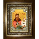 Икона освященная "Всеволод Псковский во святом крещении Гавриил, благоверный князь", в киоте 24x30 см