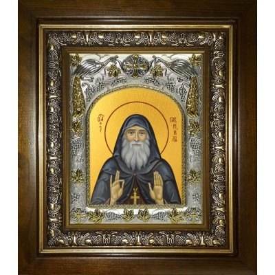 Икона освященная "Гавриил (Ургебадзе) архимандрит, преподобный", в киоте 20x24 см фото