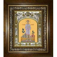 Икона освященная "Гавриил Белостокский младенец, мученик", в киоте 20x24 см фото