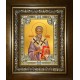 Икона освященная "Геннадий архиепископ Новгородский, святитель", в киоте 24x30 см
