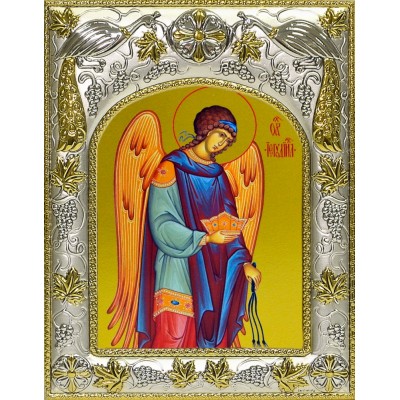 Икона освященная "Иегудиил Архангел", 14x18 см фото