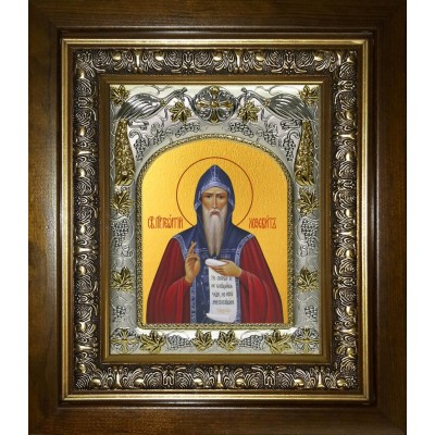 Икона освященная "Георгий Хозевит преподобный", в киоте 20x24 см фото