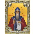Икона освященная "Георгий Хозевит преподобный", 18x24 см, со стразами