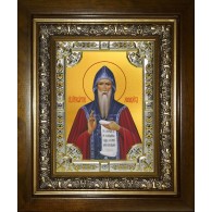 Икона освященная "Георгий Хозевит преподобный", в киоте 24x30 см фото