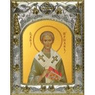 Икона освященная "Герман Константинопольский, святитель", 14x18 см фото