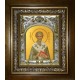 Икона освященная "Герман Константинопольский, святитель", в киоте 20x24 см
