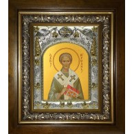 Икона освященная "Герман Константинопольский, святитель", в киоте 20x24 см фото