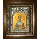 Икона освященная "Герман Константинопольский, святитель", в киоте 20x24 см
