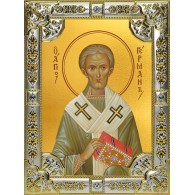 Икона освященная "Герман Константинопольский, святитель", 18x24 см, со стразами фото