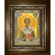 Икона освященная "Герман Константинопольский, святитель", в киоте 24x30 см фото