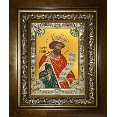 Икона освященная "Давид царь и пророк", в киоте 24x30 см фото