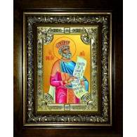 Икона освященная "Давид царь и пророк", в киоте 24x30 см фото