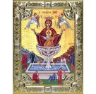 Икона освященная "Живоносный источник Божией Матери", 18х24см, со стразами