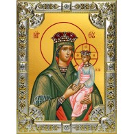 Икона освященная "Споручница грешных, икона Божией Матери", 18х24см, со стразами фото