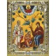 Икона освященная "Беседная икона Божией Матери", 18х24см, со стразами