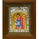 Икона освященная "Варахиил Архангел", в киоте 20x24 см