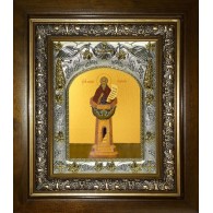 Икона освященная "Даниил Столпник преподобный", в киоте 20x24 см фото