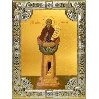 Икона освященная "Даниил Столпник преподобный", 18x24 см, со стразами фото