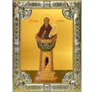 Икона освященная "Даниил Столпник преподобный", 18x24 см, со стразами