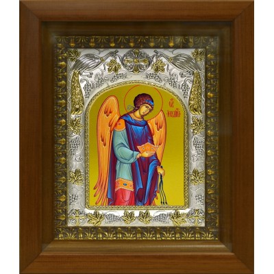 Икона освященная "Иегудиил Архангел", в киоте 20x24 см фото