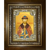 Икона освященная "Димитрий (Дмитрий)  Донской благоверный князь", в киоте 24x30 см фото