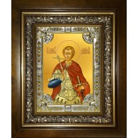 Икона освященная "Димитрий (Дмитрий) Солунский великомученик", в киоте 24x30 см фото