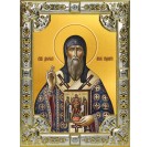 Икона освященная "Дионисий Суздальский святитель", 18x24 см, со стразами
