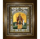 Икона освященная "Евфимий Великий преподобный", в киоте 20x24 см