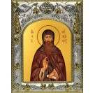 Икона освященная "Евфимий Суздальский чудотворец, преподобный архимандрит", 14x18 см