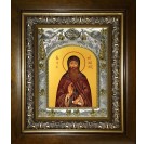 Икона освященная "Евфимий Суздальский чудотворец, преподобный архимандрит", в киоте 20x24 см